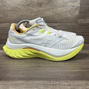 Saucony Endorphin Speed 4 Gray Yellow Womens US Size 7 S10940-30 Running Shoes